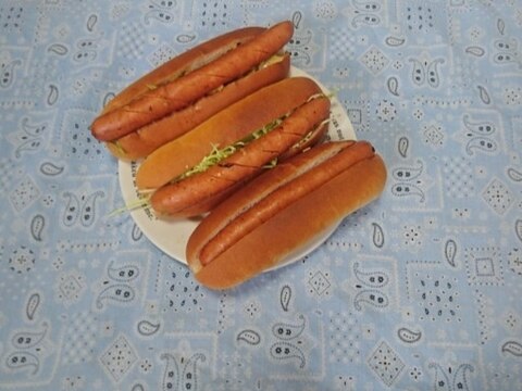 千切りキャベツのリメイクでホットドッグ